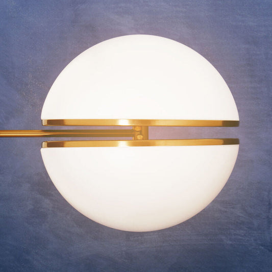 Abira Brushed Brass Ball Wall Light