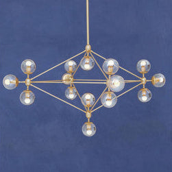 Abira Fifteen Arm Gold Finish Pendant Light