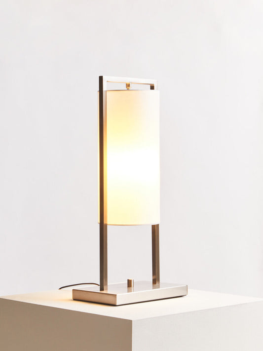 Atkins Nickel Finish Table Lamp