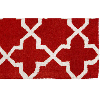 Kensington Townhouse Small Orange Hand Woven Rug | Bosie