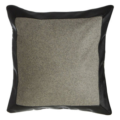 Bosie Grey and Black Square Cushion | Hampstead