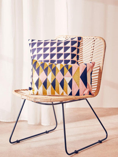 Bosie Ozella Grid Design Cushion