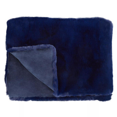 Bosie Lamina Navy Blue Throw