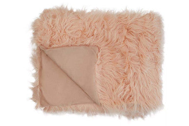 Bosie Pink Faux Fur Throw | Lamina
