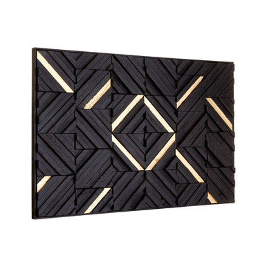Black Wood Carving Wall Art | Modello