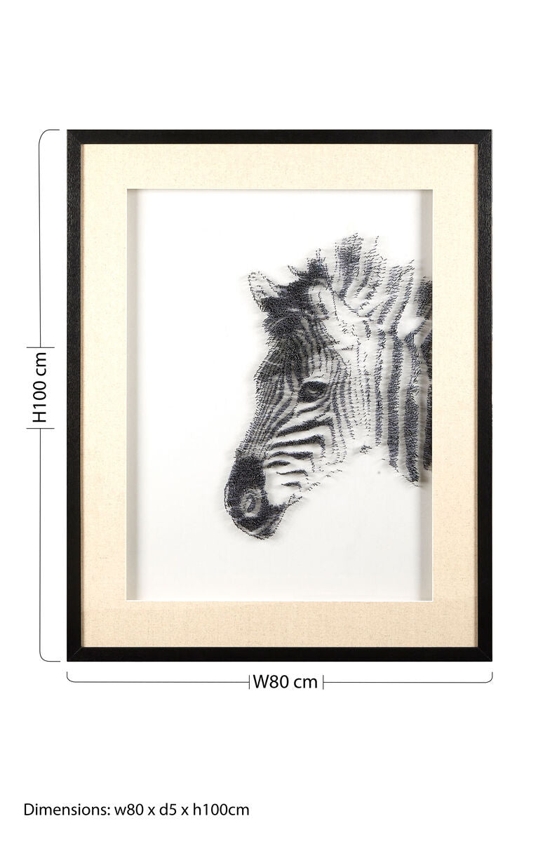 Zebra Sculpture Wall Art | Modello
