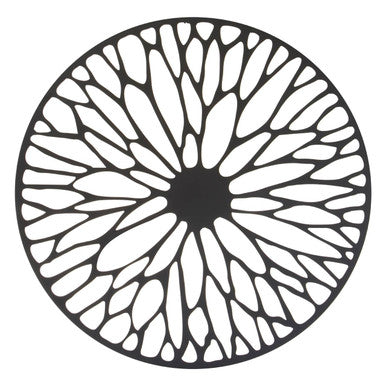 Medium Black Frame Floral Design Wall Art | Trento