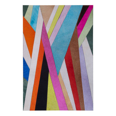 Genuine Leather Striped Wall Art | Safira