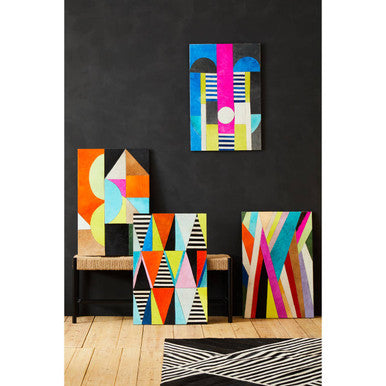 Genuine Leather Multicolour Wall Art | Safira