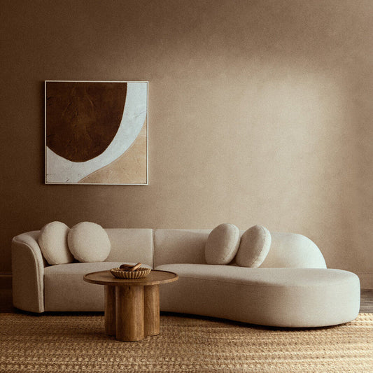 Astratto Brown and Natural Textured Wall Art