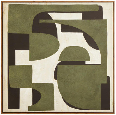 Green Textured Abstract Wall Art | Astratto