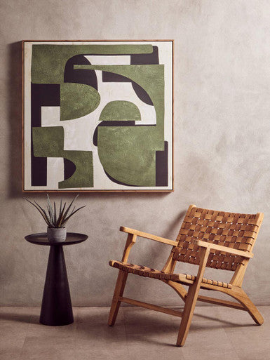 Astratto Green Textured Abstract Wall Art