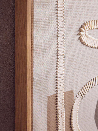 Astratto Set Of 2 Neutral Multi Colour Wall Art