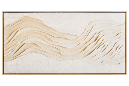 Cream Textured Wall Art | Astratto