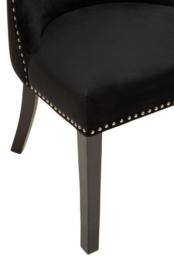 Black Velvet Dining Chair | Kensington Townhouse