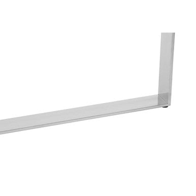 Frosted Glass Console Table with Gold and Silver Finish Frame | Demas