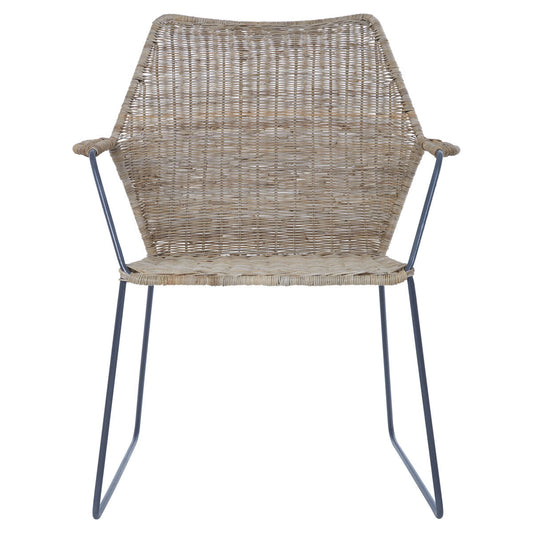 Angled Design Natural Rattan Chair | Manado