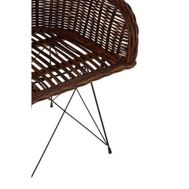 Natural Croco Rattan Chair | Manado
