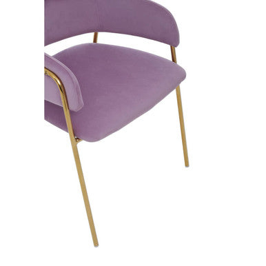 Pink Velvet Dining Chair | Tamzin
