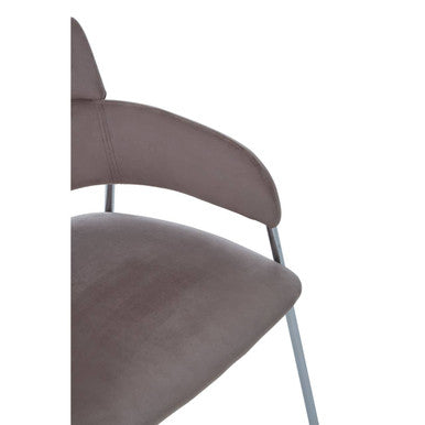 Mink Velvet Dining Chair | Tamzin