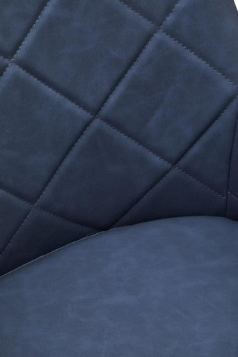 Dark Grey and Chrome Dining Chair | Tamzin
