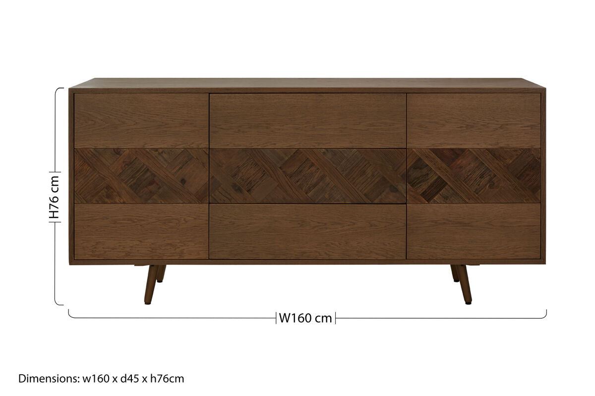 Oak and Elm Wood Sideboard | Salvar