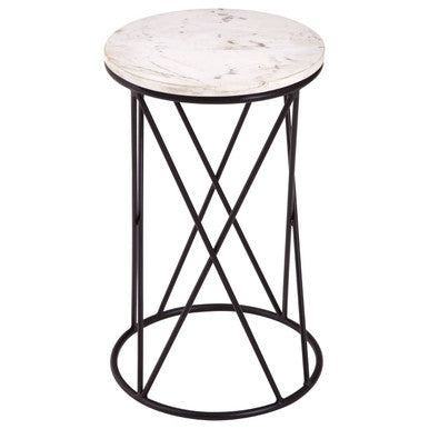 Shalimar Cross Design Round Side Table