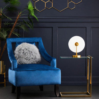 Oria Warm Metallic Finish End Table