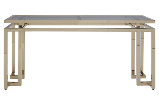 Grey Glass Top Console Table, Oria
