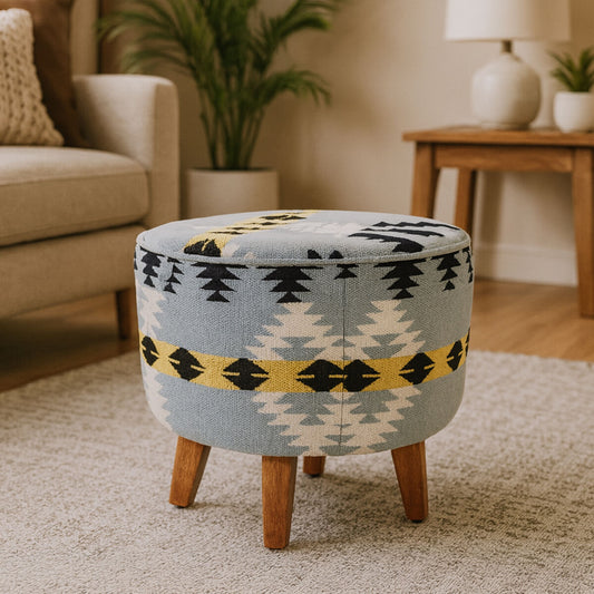 Cefena Round Footstool