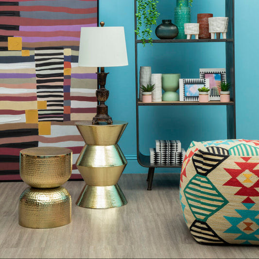 Multicolour Pouffe | Cefena