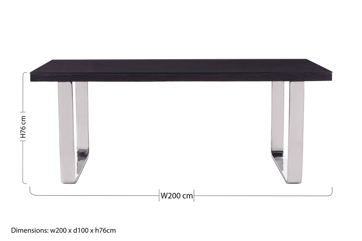 Kerala Large Black dining Table