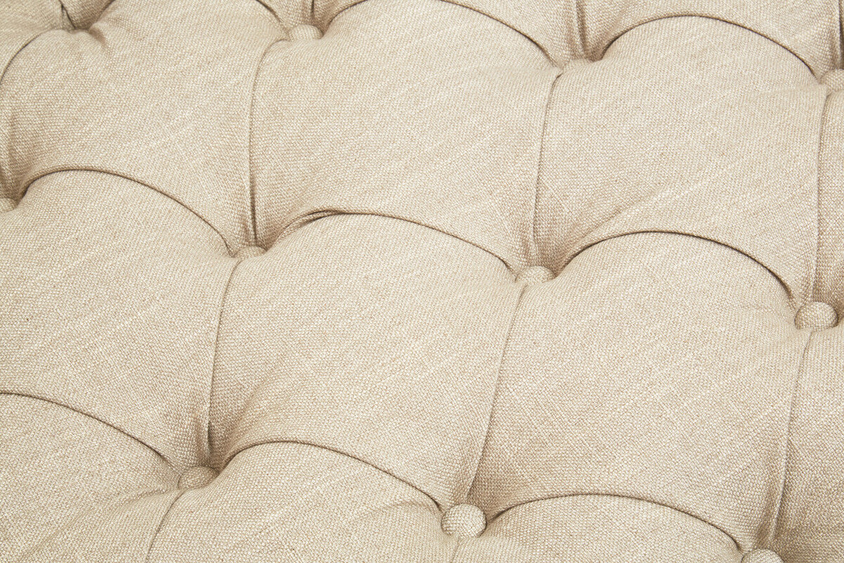 3 Seater Stone Fabric Sofa | Surina