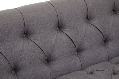 2 Seater Grey Fabric Sofa, Surina