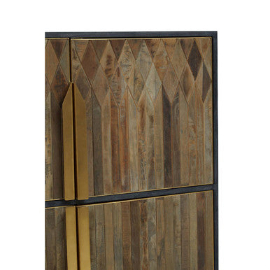 Textured Wooden Cabinet | Zarina