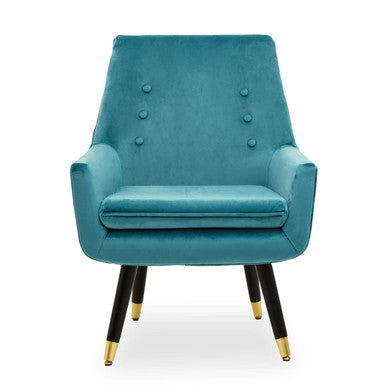 Sara Green Velvet Armchair