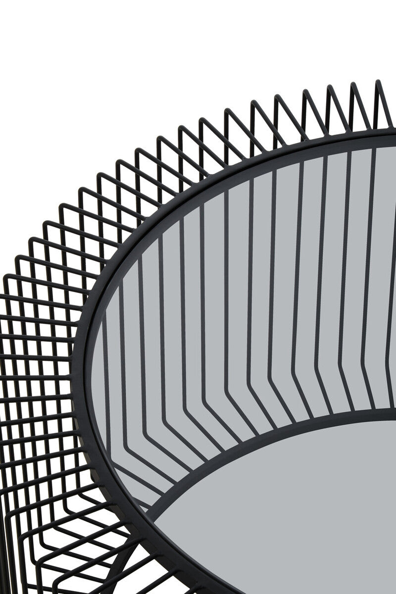 Trento Round Coffee Table With Glass Top