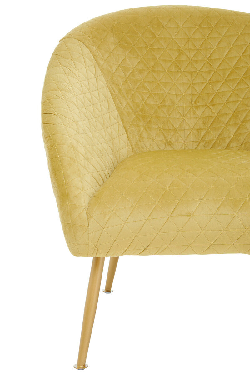 Gold Velvet Occasional Chair | Tania
