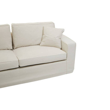 3 Seater Cream Fabric Sofa | Valensole