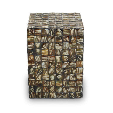 Mother of Pearl Square Side Table, Branna