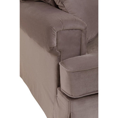 3 Seater Mink Velvet Sofa | Ralph