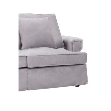 2 Seater Grey Velvet Sofa | Ralph
