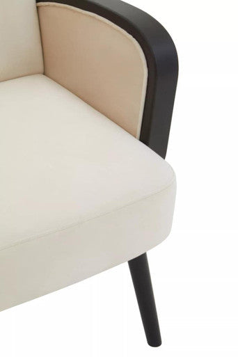Hala Cream Velvet Armchair