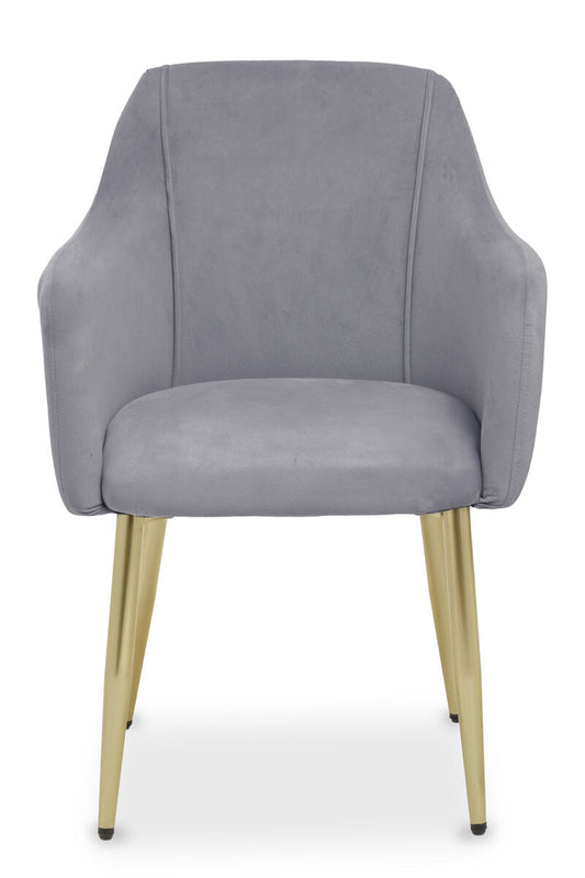 Grey Velvet Dining Chair | Darcy