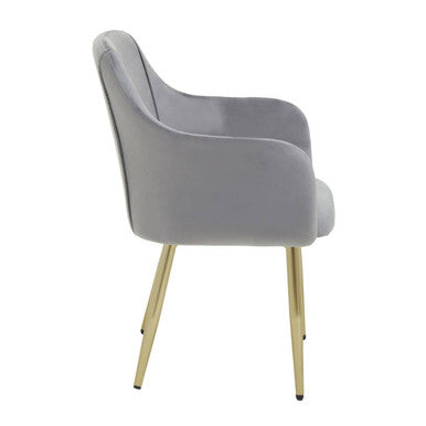 Darcy Grey Velvet Dining Chair