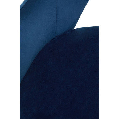 Midnight Blue Velvet Dining Chair | Dani
