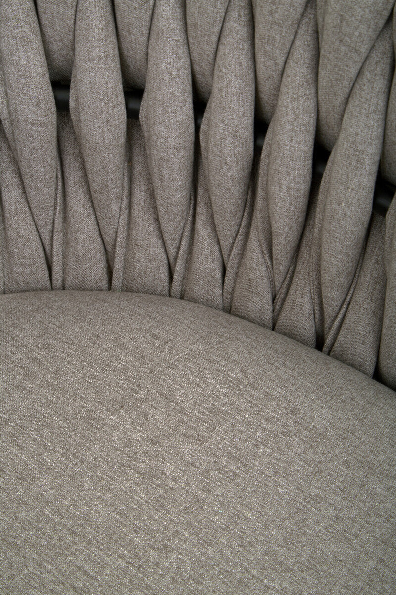Grey Dining Chair with Woven Back | Gilden