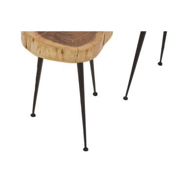 Nandri Set Of 2 Acacia Wood Side Tables