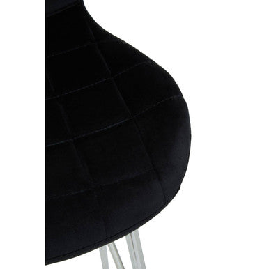 Black Velvet Bar Chair | Warton