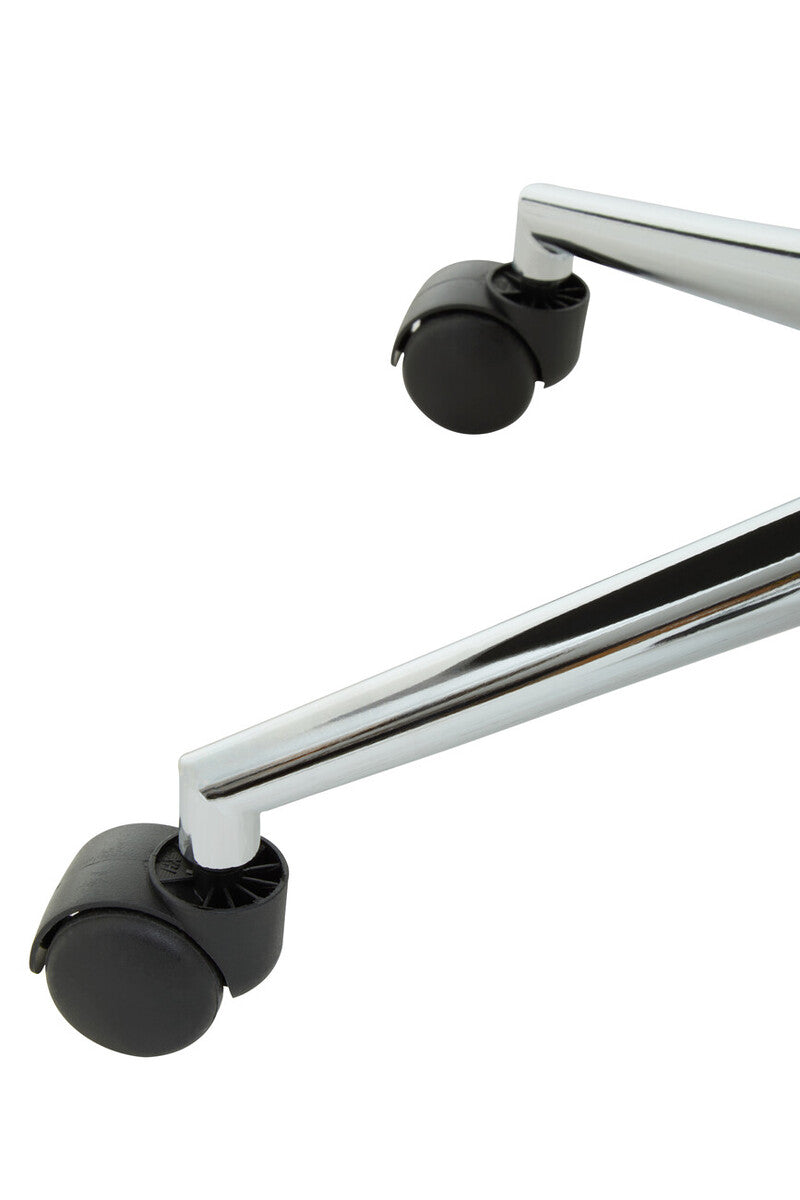 Anita Grey Fabric And Chrome Finish Base Home Office Chair